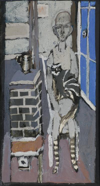 CHŁOPIEC Z KOTEM, OK. 1956