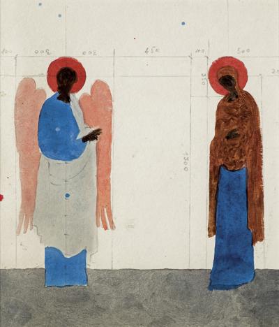 ZWIASTOWANIE, PROJEKT POLICHROMII, 1995