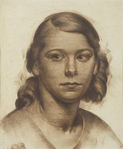 PORTRET DZIEWCZYNY, LATA 30. XX W.