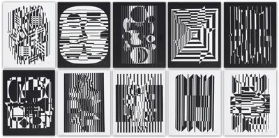 VASARELY. LINÉAIRES, 1973