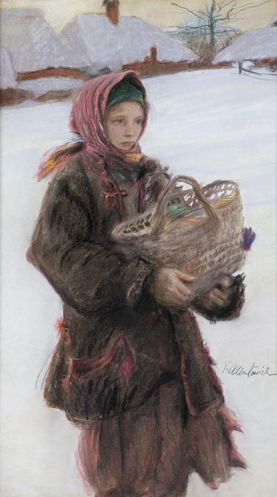 HUCUŁKA Z KOSZEM, PRZED 1924