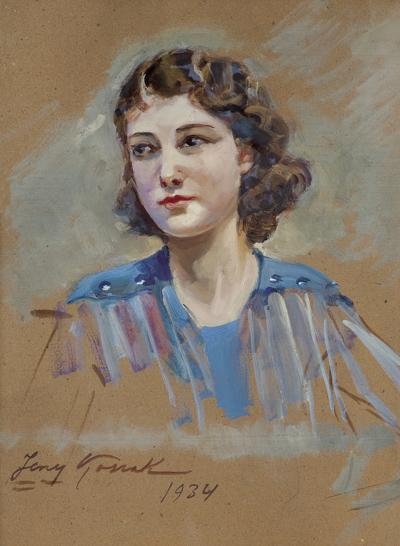 PORTRET MŁODEJ KOBIETY, 1934