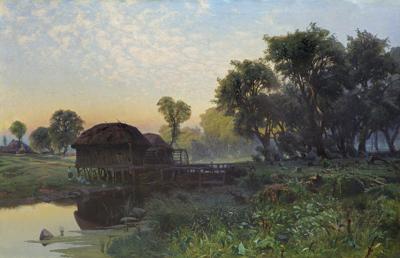 PEJZAŻ Z MŁYNEM, 1878