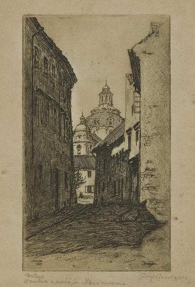 WILNO. ZAUŁEK Z KOŚCIOŁEM ŚW. KAZIMIERZA, 1923