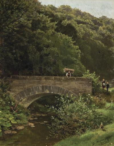 PEJZAŻ Z MOSTKIEM, 1912