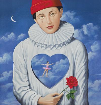 PIERROT Z RÓŻĄ