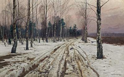 ZIMOWY PEJZAŻ, 1918
