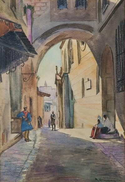 ULICA ECCE HOMO W JEROZOLIMIE, PRZED 1930