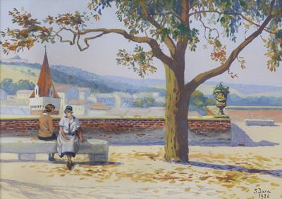 WIDOK ZE WZGÓRZA WAWELSKIEGO I, 1926