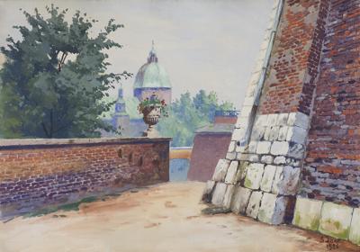 WIDOK ZE WZGÓRZA WAWELSKIEGO II, 1926