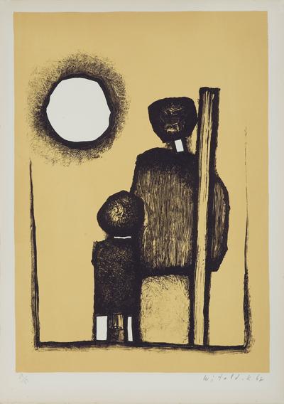 RYCINA Z TEKI "LES CREVASSES DU CIEL", 1967