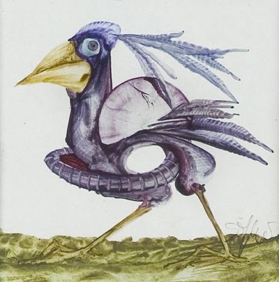 Z CYKLU „PTAKI-CUDAKI”, 1985