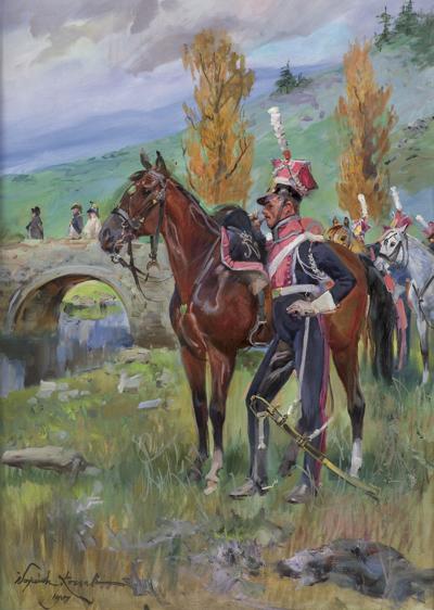 SZWOLEŻER GWARDII POLSKIEJ POD SOMOSIERRĄ, 1907