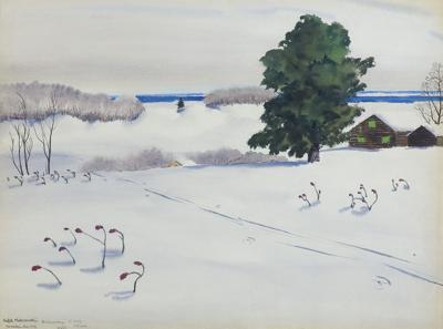 PEJZAŻ ZIMOWY, 1943