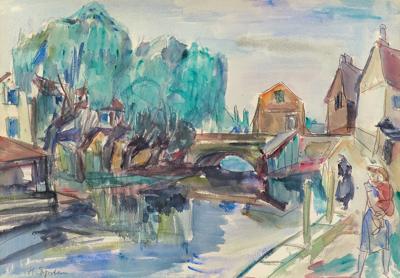 PEJZAŻ Z ÉPERNON, RUE DE GRANDT PONT, OK 1941
