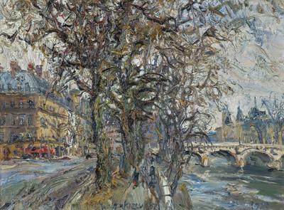 PARYŻ. QUAI DU LOUVRE, PAźDZIERNIK 1970