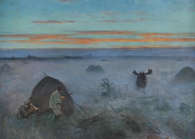 POLOWANIE NA ŁOSIA, 1914