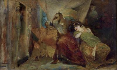 ZYGMUNT AUGUST I BARBARA GIŻANKA, OK. 1874