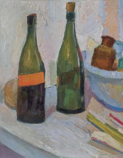 MARTWA NATURA Z BUTELKAMI, 1915