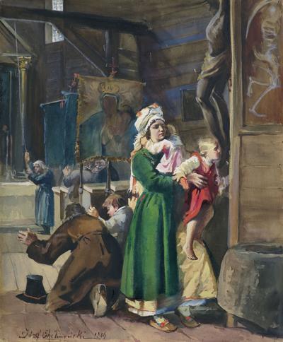 W WIEJSKIM KOŚCIÓŁKU, 1886