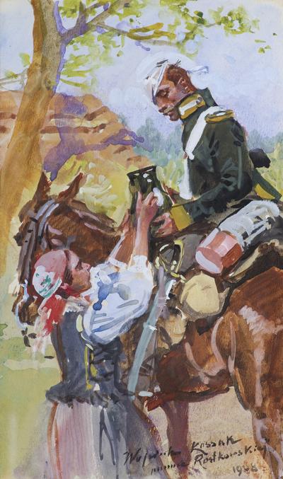 UŁAN I DZIEWCZYNA, 1908