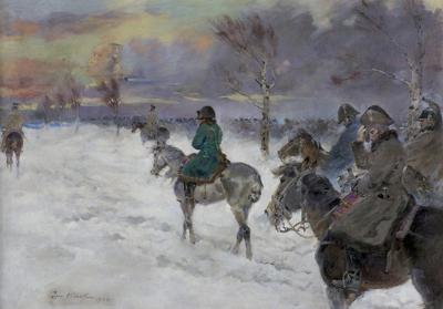 WIZJA NAPOLEONA W ODWROCIE SPOD MOSKWY, 1934
