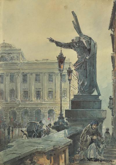 PRZED KOŚCIOŁEM ŚWIĘTEGO KRZYŻA, PRZED 1939
