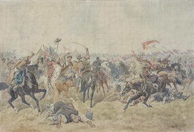 MIKOŁAJ GNIEWOSZ RATUJE JANA KAZIMIERZA, 1897