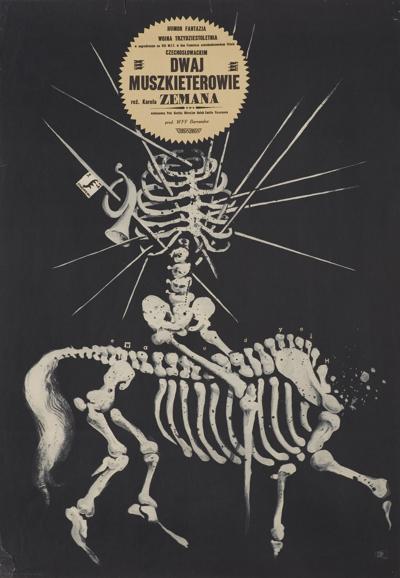 PLAKAT DO FILMU „DWAJ MUSZKIETEROWIE”, 1965