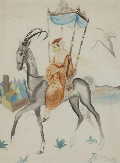 ILUSTRACJA DO ORIENTALNEJ BAJKI, 1929