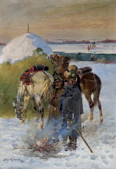 ODPOCZYNEK W POWROCIE SPOD MOSKWY, 1931