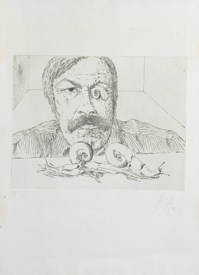 AUTOPORTRET ZE ŚLIMAKAMI, 1972