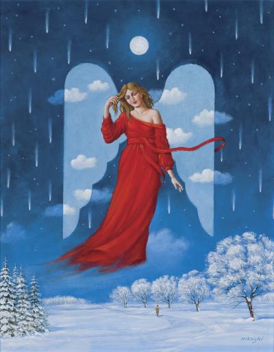 WOMAN IN RED HAT, 2020