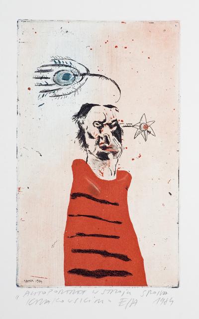 AUTOPORTRET W STROJU KRAKOWSKIM, 1984