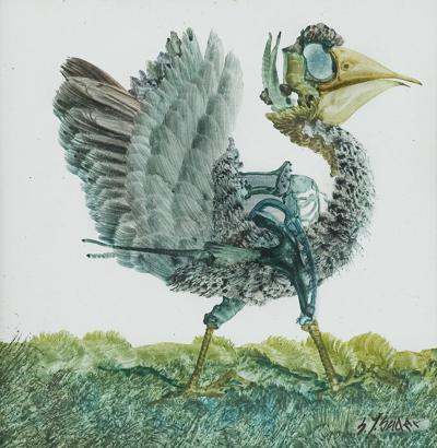Z CYKLU „PTAKI-CUDAKI”, 1985
