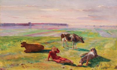 PASTUSZKOWIE NA PASTWISKU, 1934