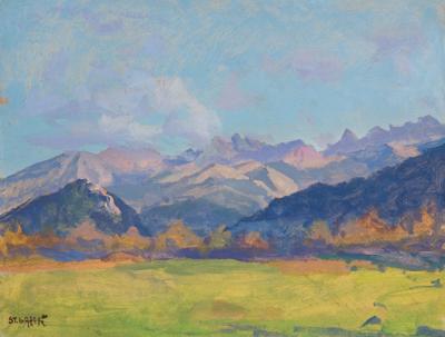 WIDOK NA TATRY Z ZAKOPANEGO