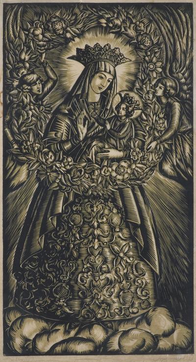 MATKA BOSKA Z DZIECIĄTKIEM, 1929