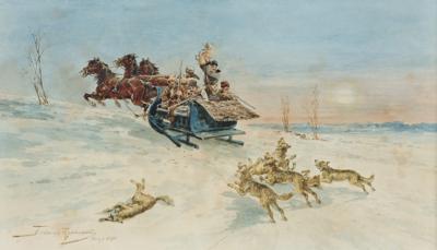 POLOWANIE NA WILKI, 1896