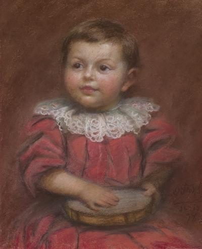 PORTRET DZIECKA Z TAMBURYNKIEM, 1898