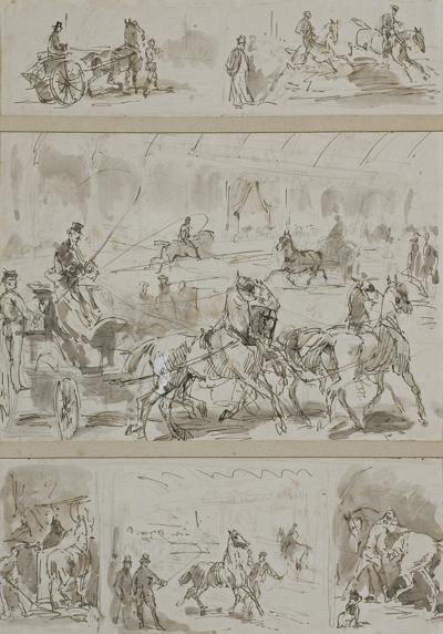 Z ŻYCIA STADNINY, OK. 1855-60