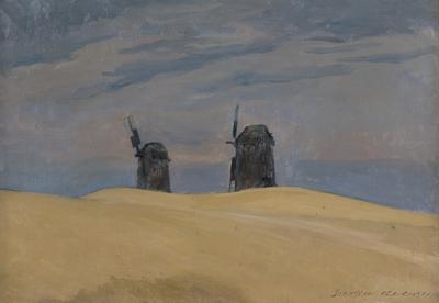 PEJZAŻ Z WIATRAKAMI, 1930
