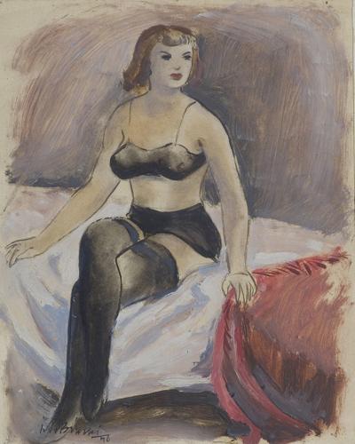 KOBIETA SIEDZĄCA, 1946