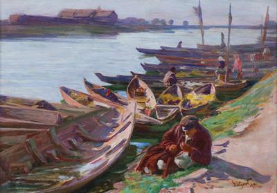 ŁODZIE NAD RZEKĄ, 1910