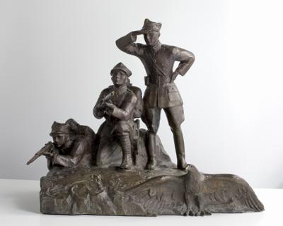 STRZELCY, ODLEW BRACIA ŁOPIEŃSCY, BRąZ, ODL1924