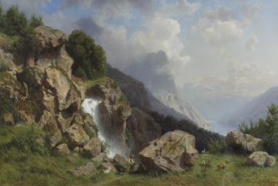 PASTERZE PRZY WODOSPADZIE, 1862