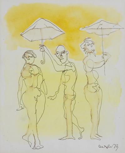 POSTACI Z PARASOLKAMI, 1973