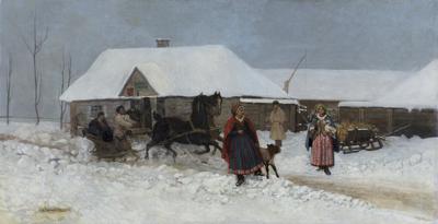 PRZED KARCZMĄ, 1886
