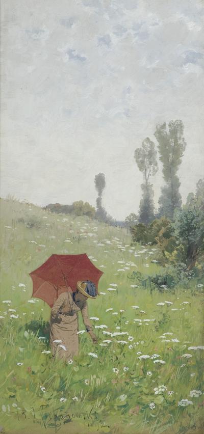 ZBIERAJĄCA KWIATY, 1892