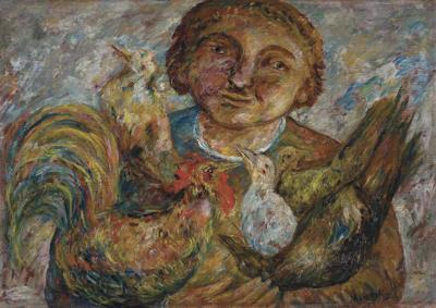KOBIETA Z PTAKAMI, 1920